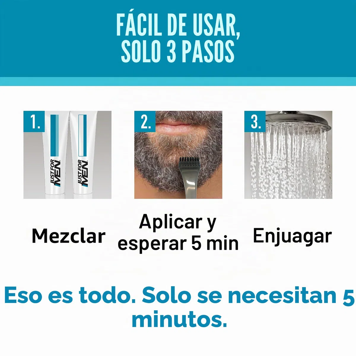 Just For Men M10 - Tinte para bigote y barba