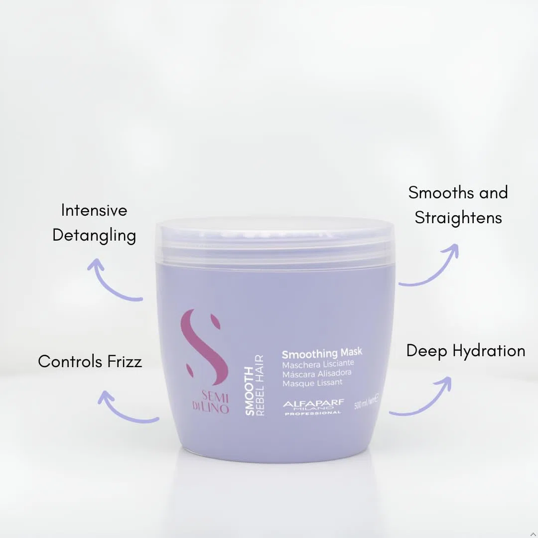 AlfaParf Semi Di Lino Smooth Smoothing Mask 500 Ml