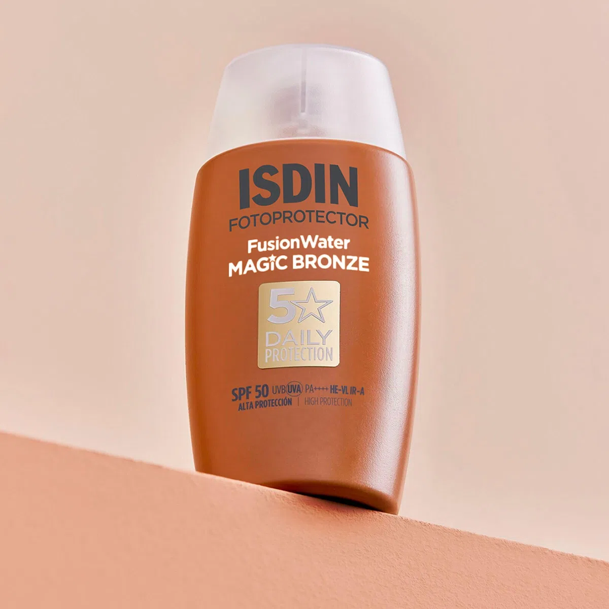 ISDIN Fotoprotector Fusion Water MAGIC Bronze SPF 50, Protector Solar Facial Ultraligero Con Color, Crema Solar Que Unifica El Tono Y Protege Con Tecnología Full Spectrum, En 3 Tonos -50 ml