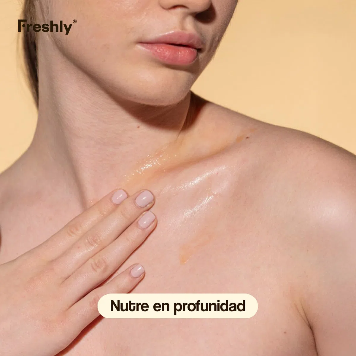Freshly - Aceite Corporal Natural Golden Radiance Body Oil - Hidratante y Reafirmante - Con 12 Aceites Vegetales - Ideal para Estrías y Cicatrices - Apto Embarazo - 100 ml