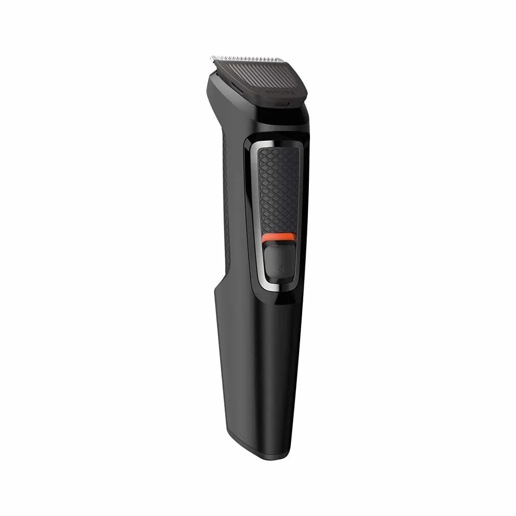 Philips Recortadora de Barba Serie 3000, Barbero, Máquina Cortar Pelo, Cortapelos Hombre, Kit 7 en 1 Para Cara, Pelo, Orejas y Nariz, 60min de uso, En Seco y Húmedo, Recargable, Funda, MG3720/15