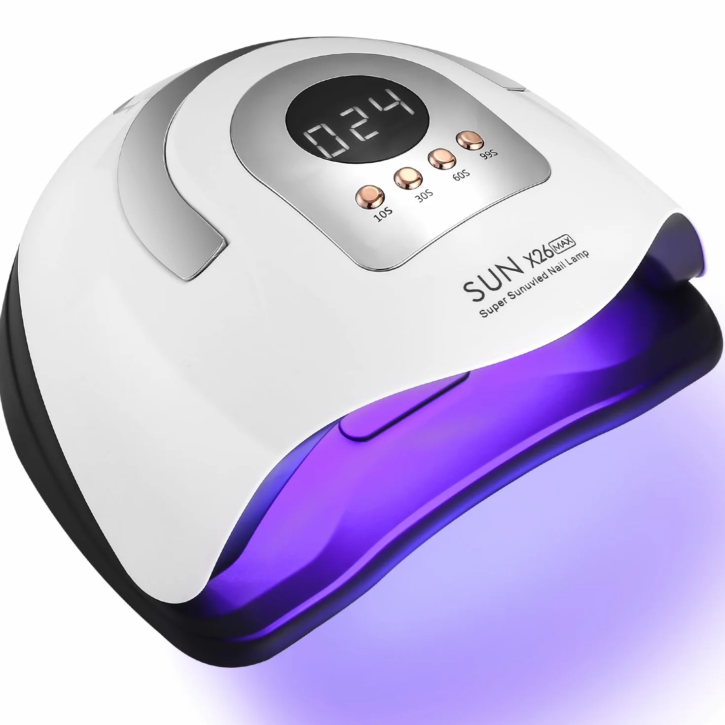 Profesional Lámpara de Uñas UV LED, 380W 81pcs de cuentas LED Curado de Esmalte de Gel Secador de Uñas Rápido, con Función de Temporización para Manicura/Pedicure Nail Art en el Hogar y Salón