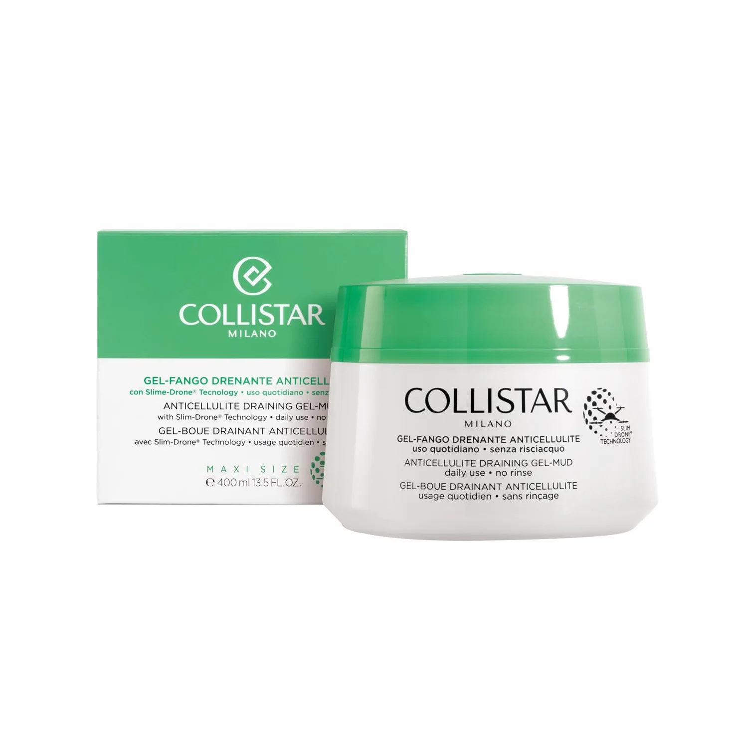 Collistar Gel-Fango Drenante Anticelulítico Con Slim-Drone Technology Uso Diario Sin Aclarado - 400 ml