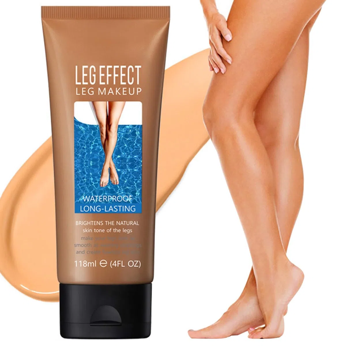 Maquillaje Corporal a Prueba de Agua Sin Transferencia - Loción para Piernas, Venas, Tatuajes de Larga Duración (3#)