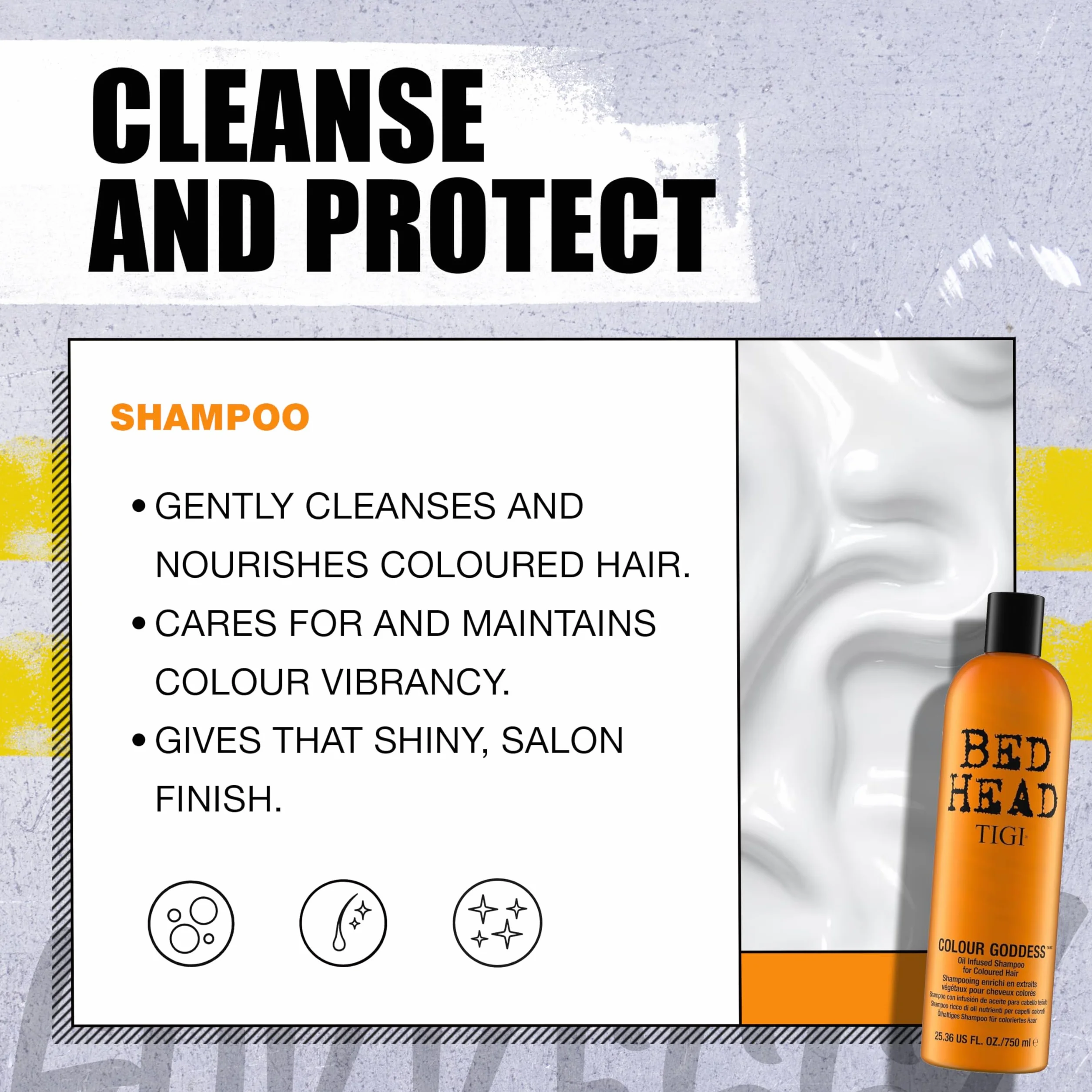 Bed Head by Tigi – Colour Goddess, champú y acondicionador para pelo teñido, 2 x 750 ml