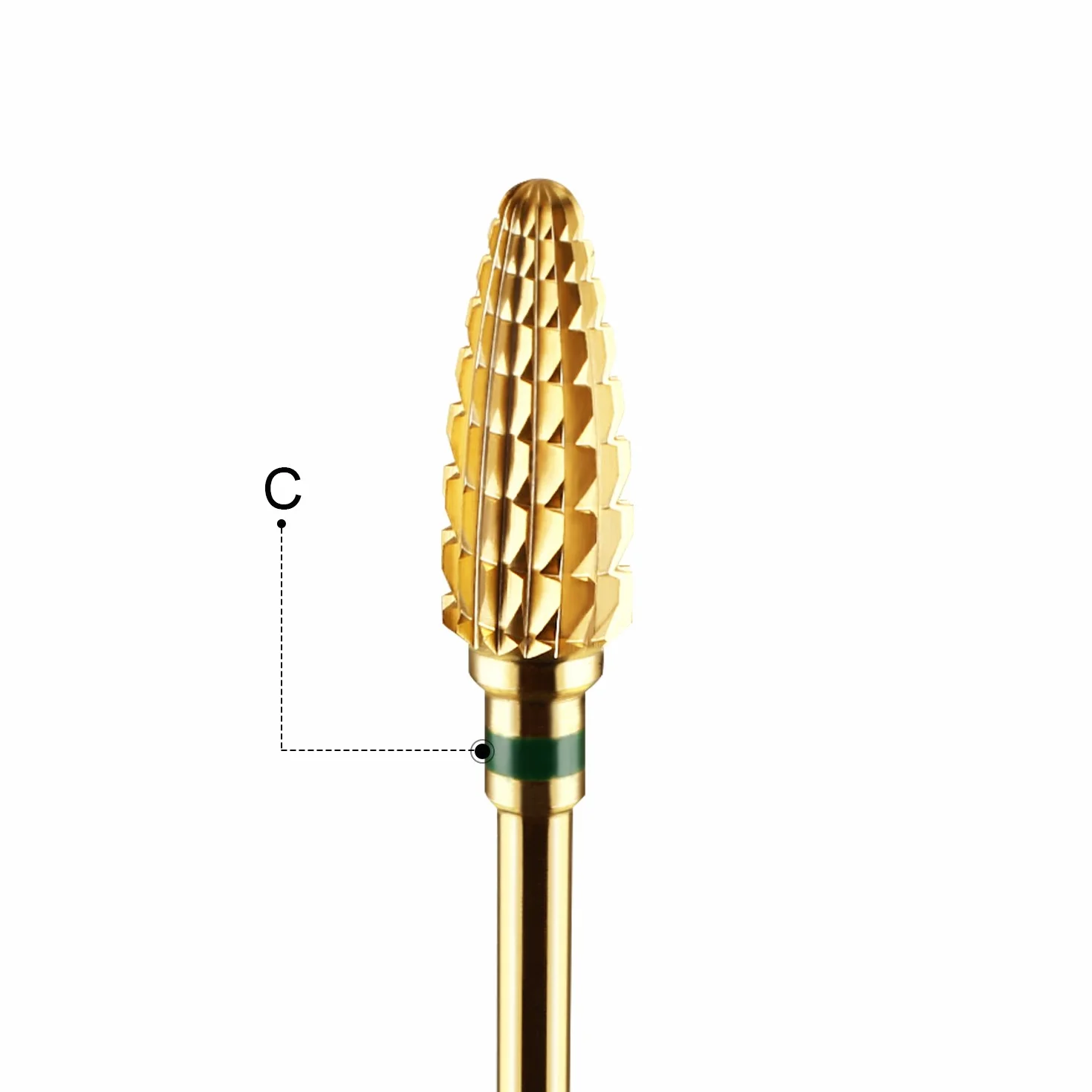 2 x Premium cerámica puntas Manicura/pedicura/callos profesional Juego de cuerpo para uñas Fresa Premium metal duro Bit Forma de Pera abfräsen altmodel Situación Manicura/pedicura profesional lija