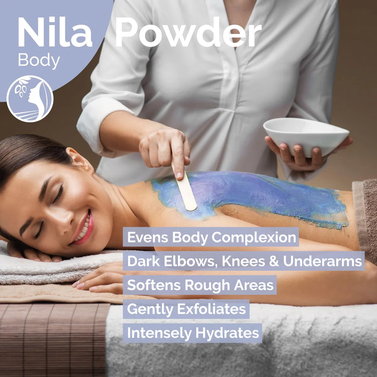 Fatima's Garden Polvo Puro de Nila Índigo 200g - Polvo Natural Marroquí para Cuidado Facial y Capilar - Exfoliante e Hidratante