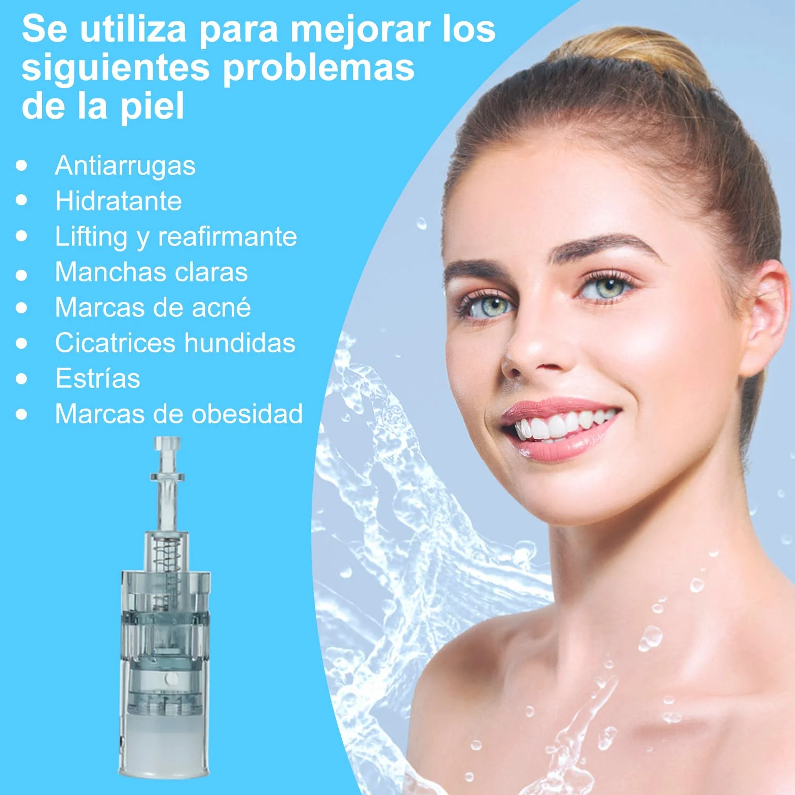 20 cartuchos dr pen M8 de 36 pines, desarrollados para lápiz de microagujas dr pen Ultima M8, utilizado para antienvejecimiento, tonificación de la piel, aclarar imperfecciones