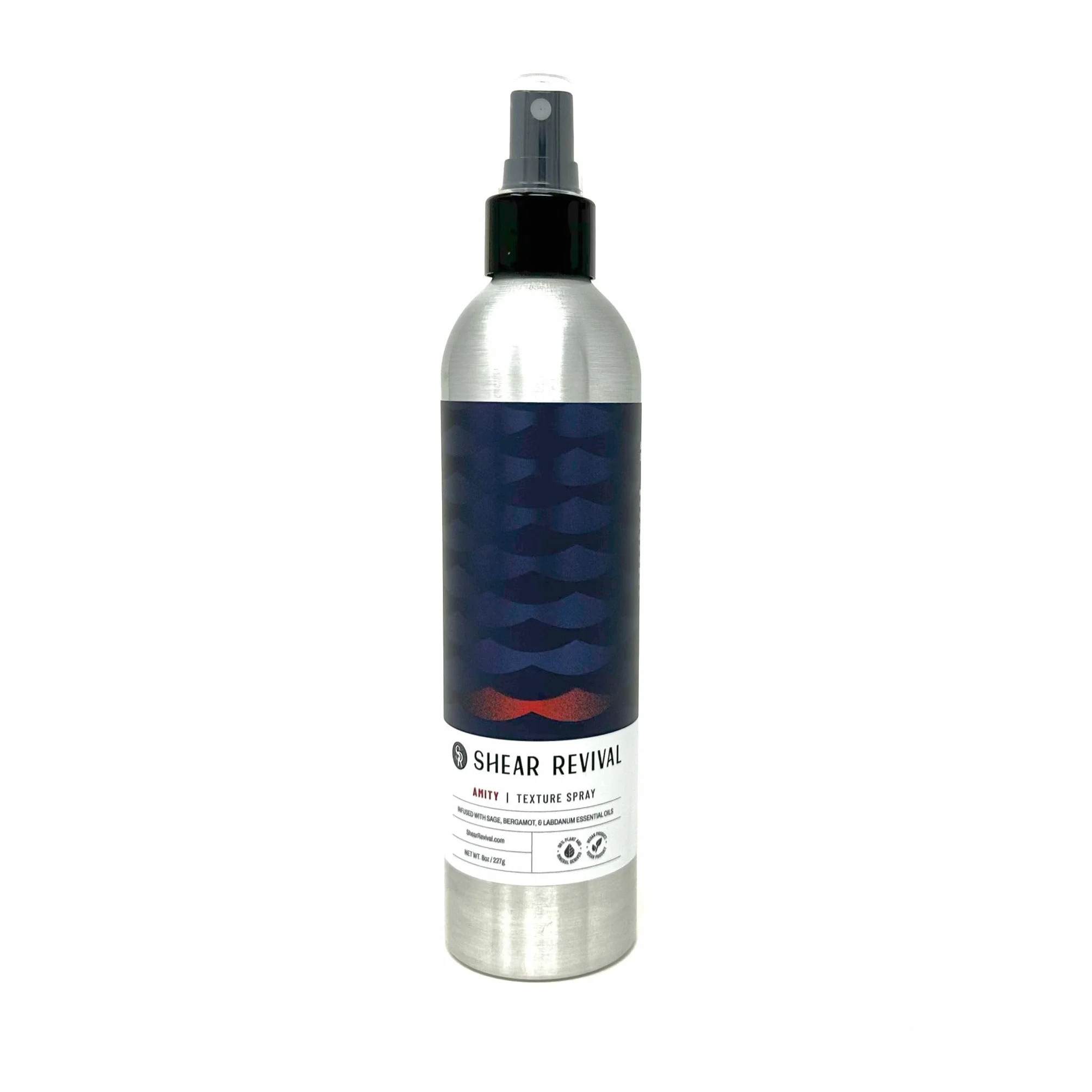 Shear Revival Amity Texture Spray – Spray ligero para el cabello con sal marina y arcilla para hombres – Acabado mate, texturizador vegano y nutritivo – 227 g