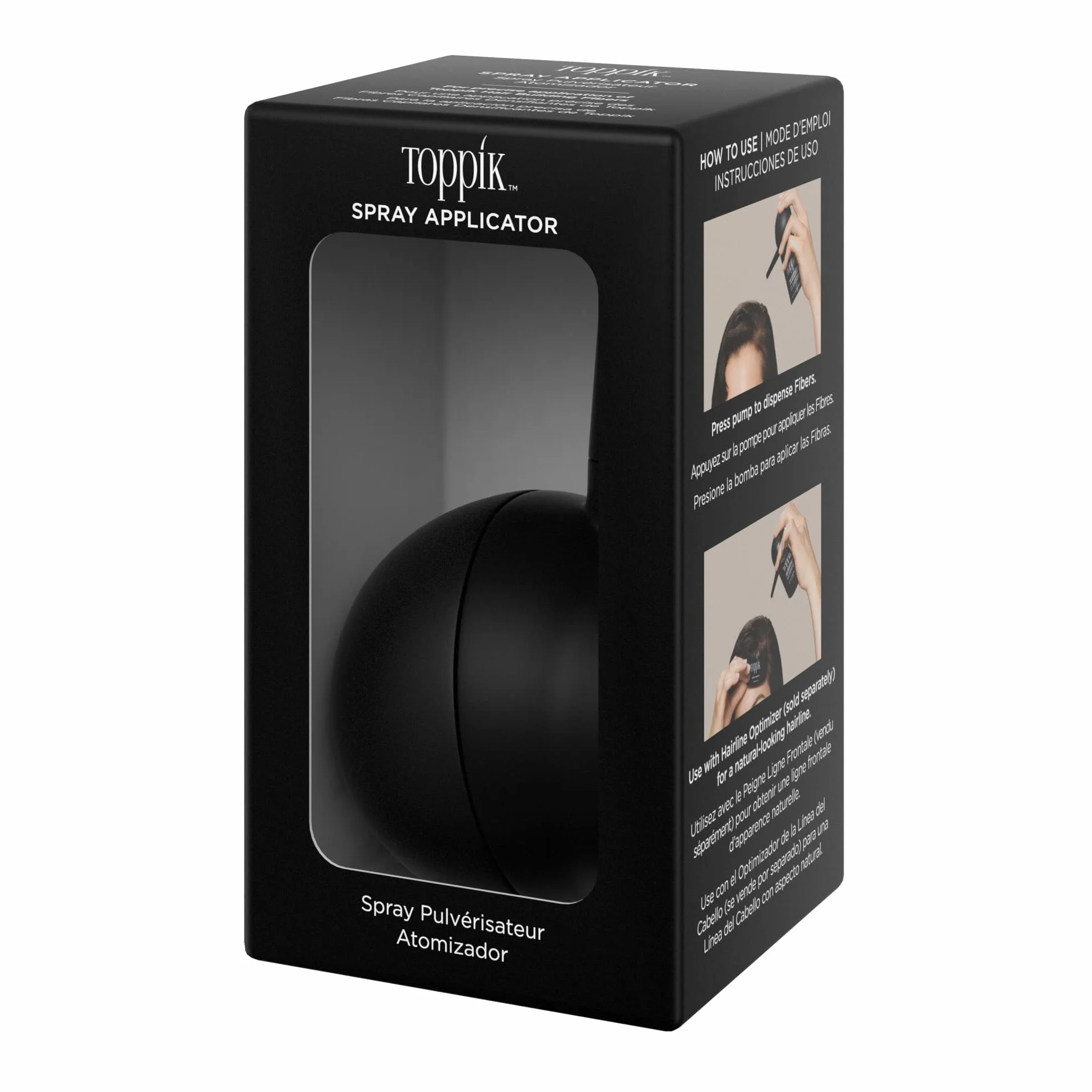 TOPPIK Spray Aplicador, Aplicación Precisa de las Fibras sobre las Zonas con menos Cabello para Crear más Densidad en el Cabello