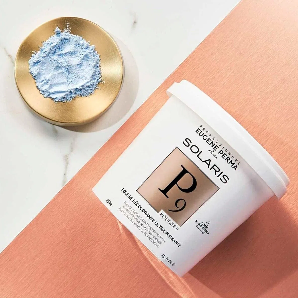 Eugene Perma Solaris - Polvo 9 decolorante ultra potente, 450 g