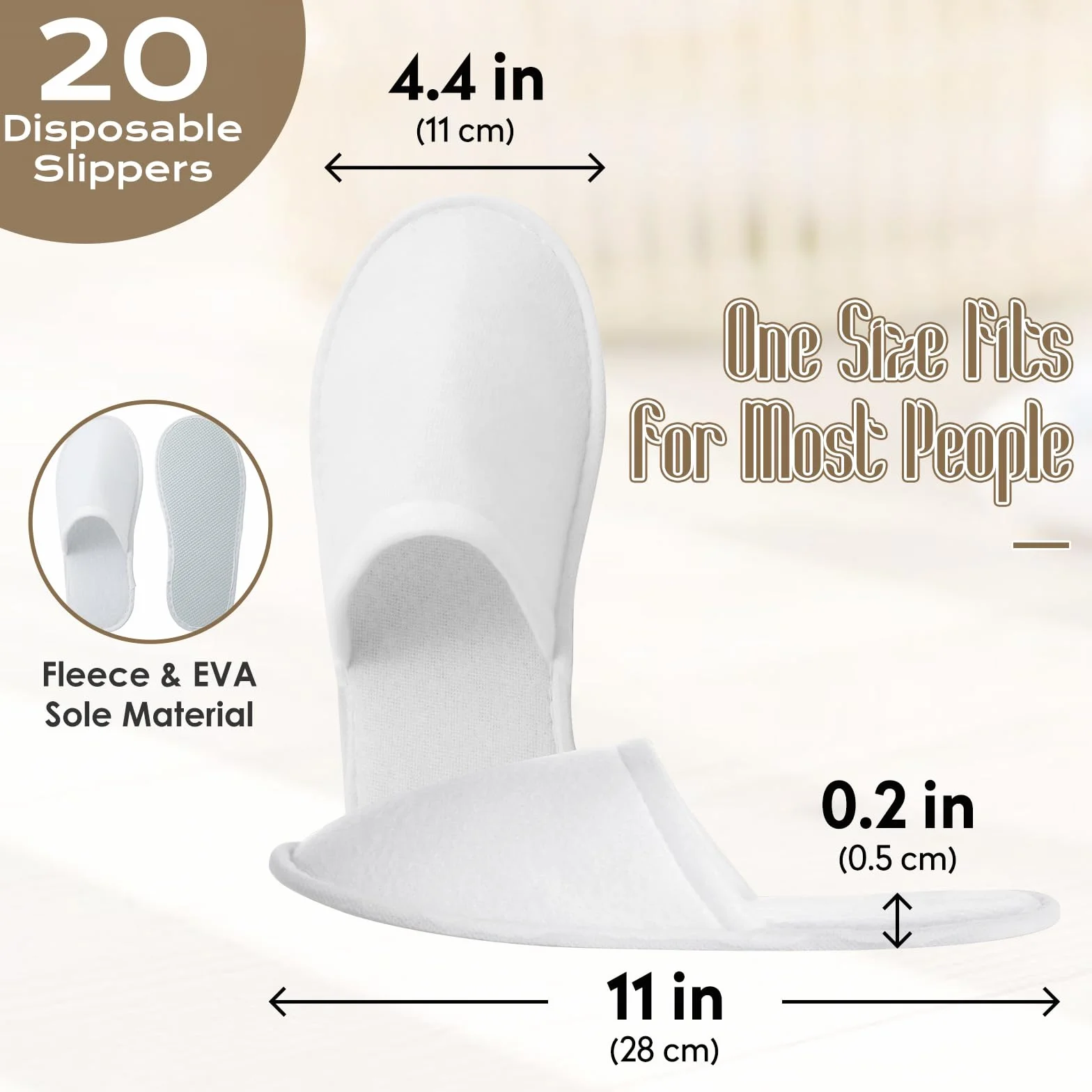 20 Pares de Pantuflas hotel Desechables, Zapatillas Desechables de Spa para Hotel,Zapatillas de Hotel,Zapatillas de Estar Por Casa Hotel para Hombre Mujer Chica Viaje Hogar Baño Boda