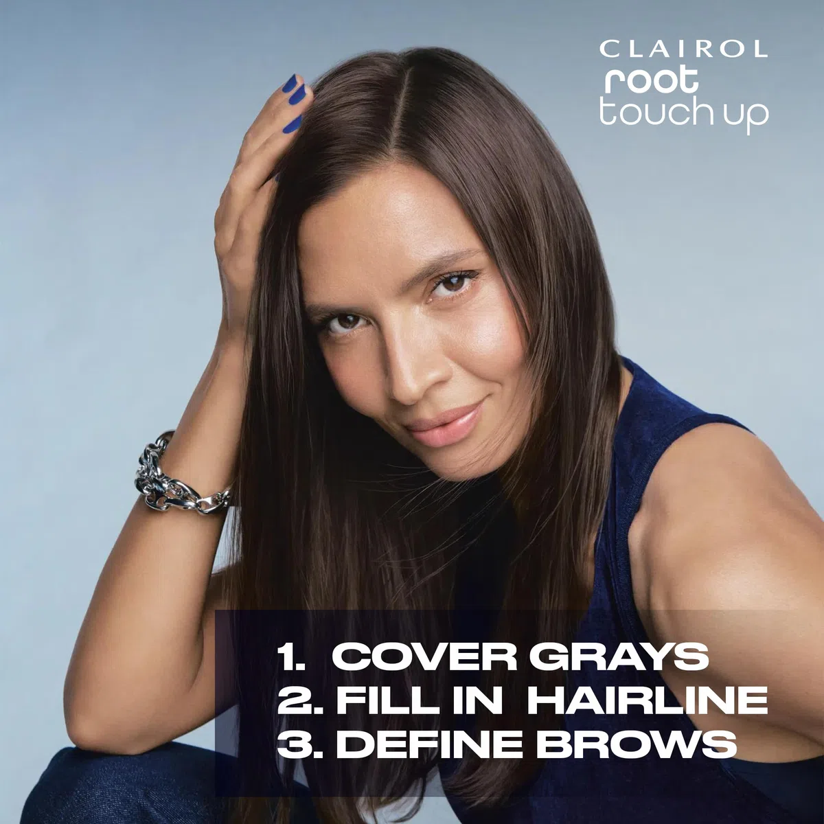 Clairol Root Touch-Up - Polvo corrector de retoque de raíces, marrón medio, 1 unidad
