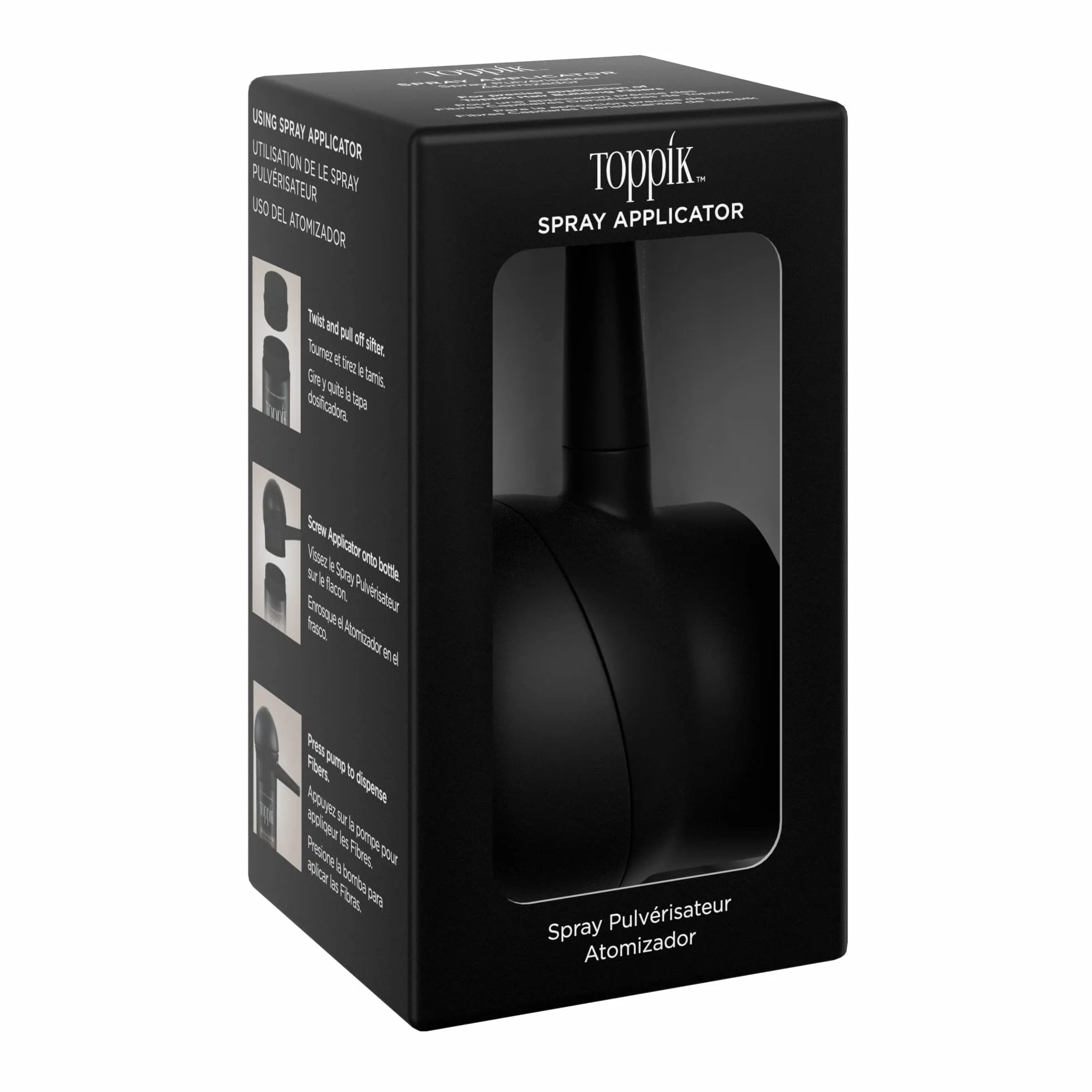 TOPPIK Spray Aplicador, Aplicación Precisa de las Fibras sobre las Zonas con menos Cabello para Crear más Densidad en el Cabello