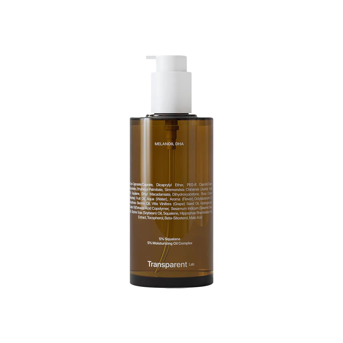 Transparent Lab Melanoil DHA 200 ml – Aceite Corporal Autobronceador con 3,2% DHA, Hidratación Profunda con Escualano, Bronceado Progresivo Uniforme, Acabado Luminoso Natural