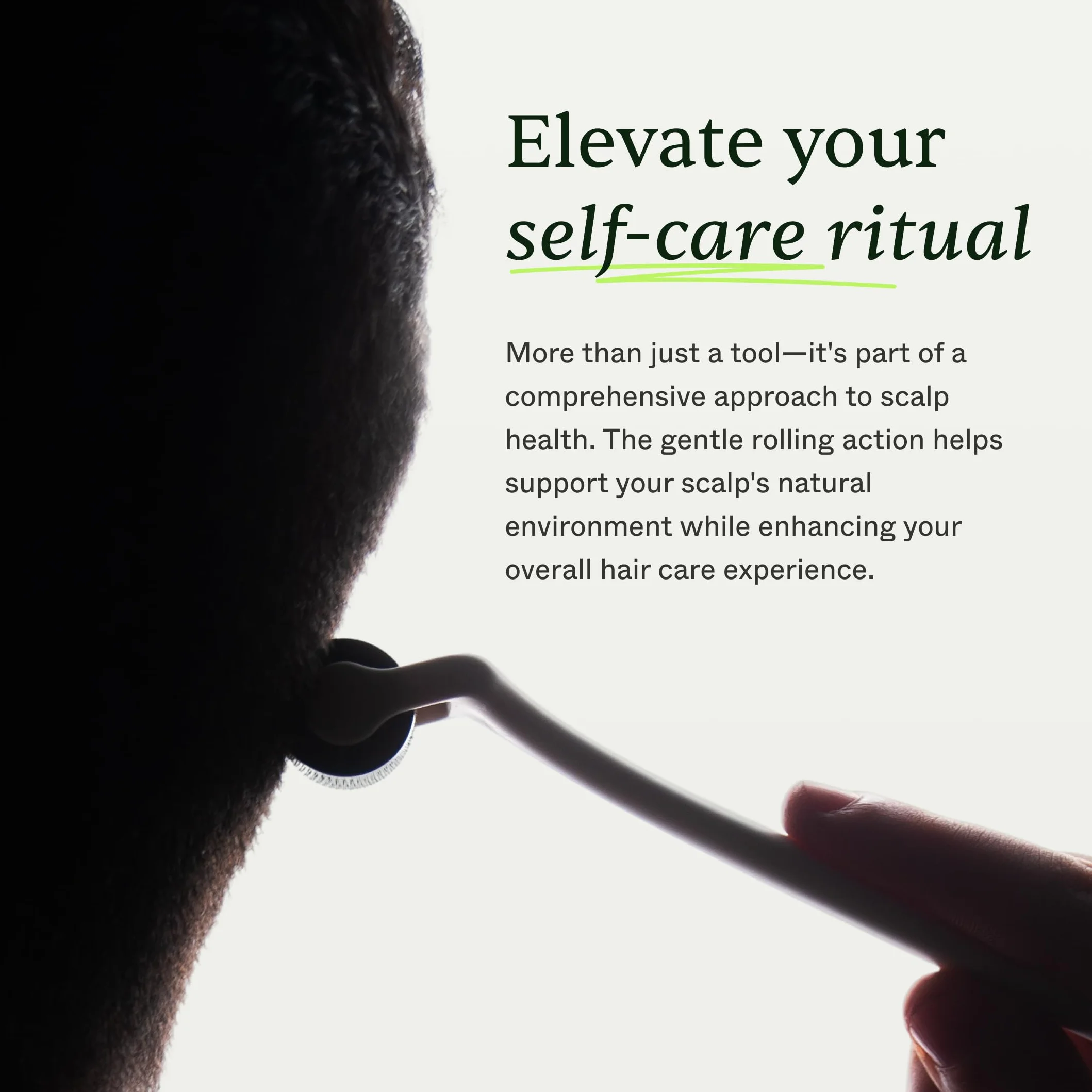 Scandinavian Biolabs Scalp Activating Roller – estimula el cuero cabelludo, favorece una apariencia más densa, microagujas de titanio de grado médico, mejora la absorción del sérum