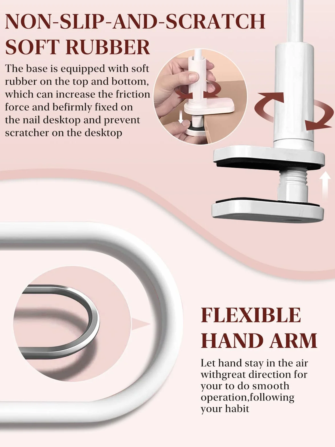 Mano para Practicar Uñas - Silicona Mano de Práctica con 200 Piezas de Uñas - Flexible Dedos para Practicar Uñas para Principiantes Salón Casa