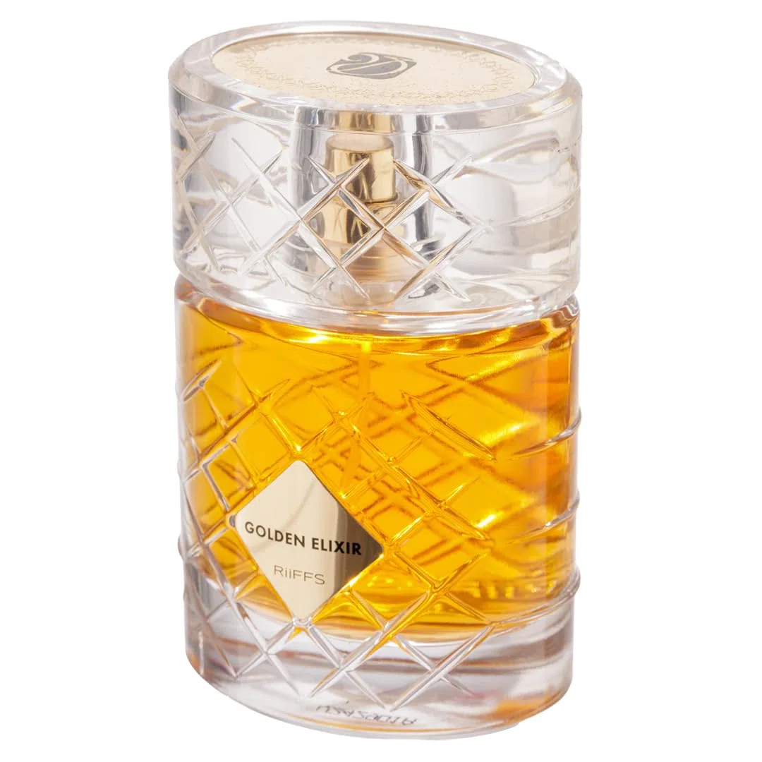 Riiffs Perfumes Golden Elixir Extrait De Parfum Spray, 3.4 onzas (Unisex)