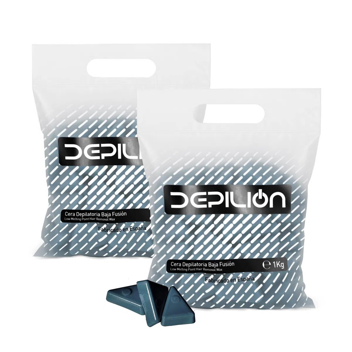 2 x Cera caliente 1kg Azuleno | Cera baja fusión para depilación 1000gr | para pieles sensibles