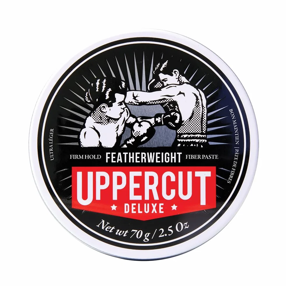 UPPERCUT DELUXE Featherweight Hair Styling Paste, Professional Water-based Styling Product For Men With A Low Shine And Firm Hold G, Clear, Fresh Lemongrass, 70 Gramo