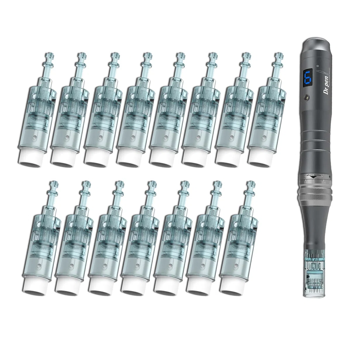 36 Pin Agujas de Repuesto Originales Dr. Pen para Microneedling, Compatibles con Dr. Pen Ultima M8 Microneedle, Cartuchos Desechables Auténticos para Terapia de Micropunción (36 Pin, 15Pcs)