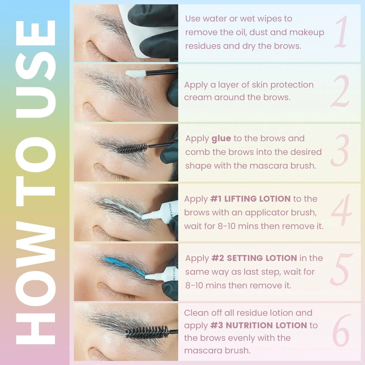 Libeauty Lifting Pestañas, 10ml Kit Lifting de Pestañas, Laminado de Cejas Kit Profesional, Diseño Tubular, Control Preciso de la Cantidad de Emulsión, Fácil De Almacenar, Kit de Laminación de Cejas