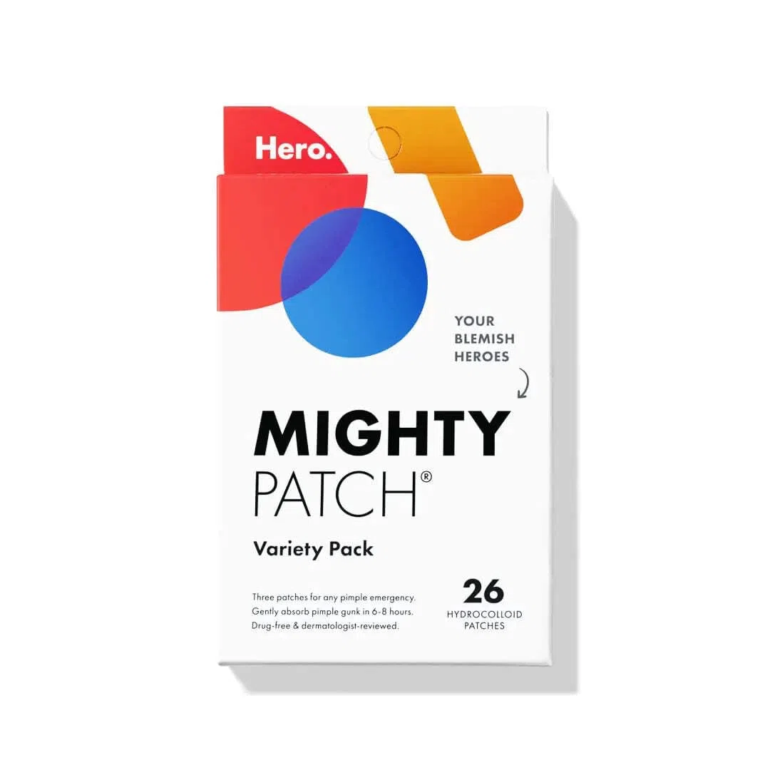 Mighty Patch Hero Cosmetics, paquete variado, 26 parches