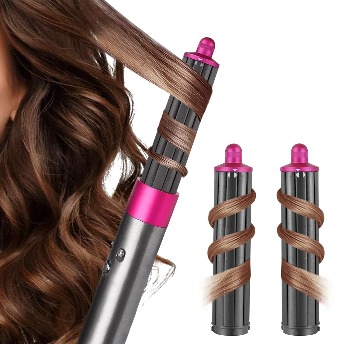 Barriles rizadores de cabello de 40 mm de largo, compatibles con piezas de fijación Dyson Airwrap Styler HS05/HS01, accesorios para múltiples estilos de cabello